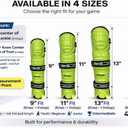 MyLec MK5 Street/DEK Shin Pad, Lightweight & Durable Hockey Accessories, 360° Straps, Hard Front Shells, Breathable Material, Metatarsal Padding Ice Hockey Shin Guards, Foam Rubber, 13"