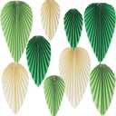 Hanging Paper Fans Paper Leaves Green Decoration for Spring Safari Jungle Birthday Baby Shower Wedding Party Backdrop Decorations Playroom Classroom Bulletin Board Wall Ceiling Decorations
