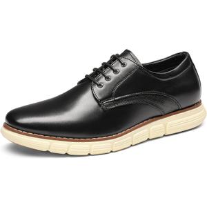 Bruno Marc Men's Crossflex Dress Sneakers Casual Oxford Formal Shoes (12, Black)