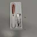 Heated Eyelash Curler Heated Lash Curler 24 Hours Long Lasting Electric Eyelash Curler Fast Heat Up Within 10s Heat Eye lash curlers for Women Rechargeable Type-C 4 Heating Modes (White)