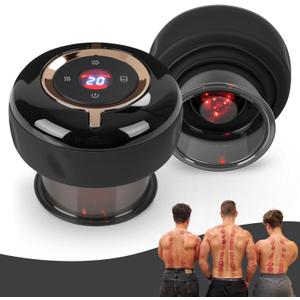 Smart Cupping Therapy Massager 2 Set, 4 in 1 Cupping Kit for Massage Therapy, Portable Electric Cupper for Targeted Pain Relief, Knots, Aches, Muscle Soreness, Circulation & Tighter Skin