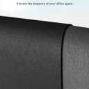 Aothia Faux Leather Desk Mat - Large Mouse Pad, Non-Slip PU Leather Blotter, Waterproof Writing Surface for Office and Home (Black, 40" x 24")