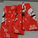 Irenare 6 Pieces Christmas Snowman Tablecloth Winter Snowman Table Cover Plastic Disposable Snowflake Holiday Party Table Cloth for Xmas New Year Party Decorations Supplies, 54 x 108 Inch (Red)