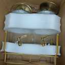 Drink Dispensers for Parties, 2 Pack 1 Gallon Beverage Dispenser with Stand, Drink Dispenser With Glass Lid, juice dispensers for parties