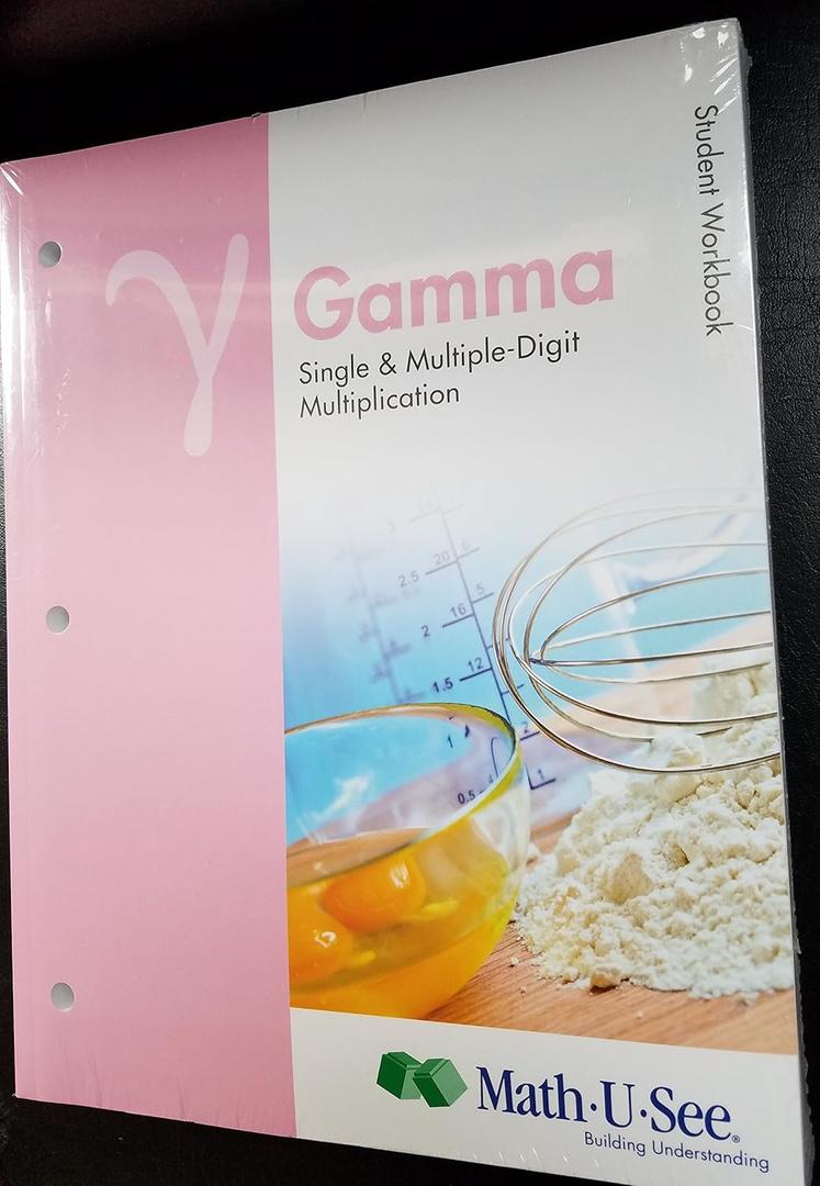 Y Gamma Single & Multiple-Digit Multiplication, Student Workbook, Math U See (2012)