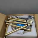 Arc Floor Lamp for Living Room Gold Floor Lamp with Remote Control,Dimmable Floor Lamps With Glass Lampshades,Mid Century Modern Standing Lamp Tall Vintage Flower Floor Lamps for Bedroom,Corner (9.8inch)