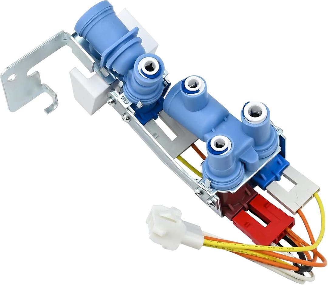 WR57X30890, WR57X30891 Refrigerator Water Inlet Valve Compatible with ge(not all models): GSS25GSHNCSS, GSS25GYPFCFS, GSS25GMHKCES, GNE25JYKGFFS etc. Replaces PS12727426, WR57X26569, AP6891693 etc.
