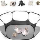 Casifor Guinea Pig Cage Rabbit Cage Indoor with Mat Playpen Perfect Size for Small Animal Pet Play Pen Easy to Clean Exercise Yard Fence Portable Tent for Hamsters, Chinchillas, Hedgehog, Puppy, Cats