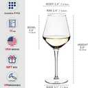 Crayline Plastic Wine Glasses Set of 4(15oz) |Unbreakable Wine Glasses with Stem|100% Tritan & BPA Free |Dishwasher Safe| Awesome For Pool, Beach, Travel, Pool, Camping, Beach, Picnic, Everyday Use.