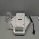 Bubble Waffle Maker for Hong Kong Style Breakfast Dessert 9" Waffles, Keto Chaffles Iron with Non-stick PFOA Free Iron Plates for Easy Cleaning and Food Release, Cone Rack Included, White