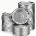 100Pcs Rust-Proof Canning Lids Wide Mouth, Wide Mouth Mason Jar Lids for Ball or Kerr, Large Mouth Mason Jars Lids