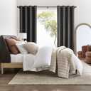 NICETOWN Grey Light Blocking Curtains 84 Inches Long 2 Panels for Living Room, Bedroom, Office Thermal Insulated Blackout Drapes Solid Grommet Noise Reducing Window Curtains, W40