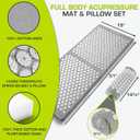 ProsourceFit Acupressure Mat and Pillow Set for Back/Neck Pain Relief and Muscle Relaxation