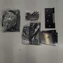 Heavy Duty Gate Hinges for Wooden Fences - 6 Pcs Black Iron Metal Barn Door Hinges for Wood Shed, Swing Door - With 54 Screws