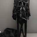 Oversized Camping Chairs for Adults - Heavy Duty Padded Outdoor Folding Lawn XL Camp Chair with Cup Holder Cooler Pockets for Outside Sports Beach Fishing Garden Portable Supports 500lbs, AllBlack 