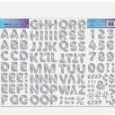 Holographic Foil Project Letters & Numbers Stickers, 2 in, 115 CT