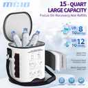 Cold Therapy Machine with Programmable Timer, Portable Ice Machine for Knee After Surgery, Knee Replacement Recovery System, Cryotherapy Pain Relief w/Compression Pad for,Shoulder, Hip and Ankle