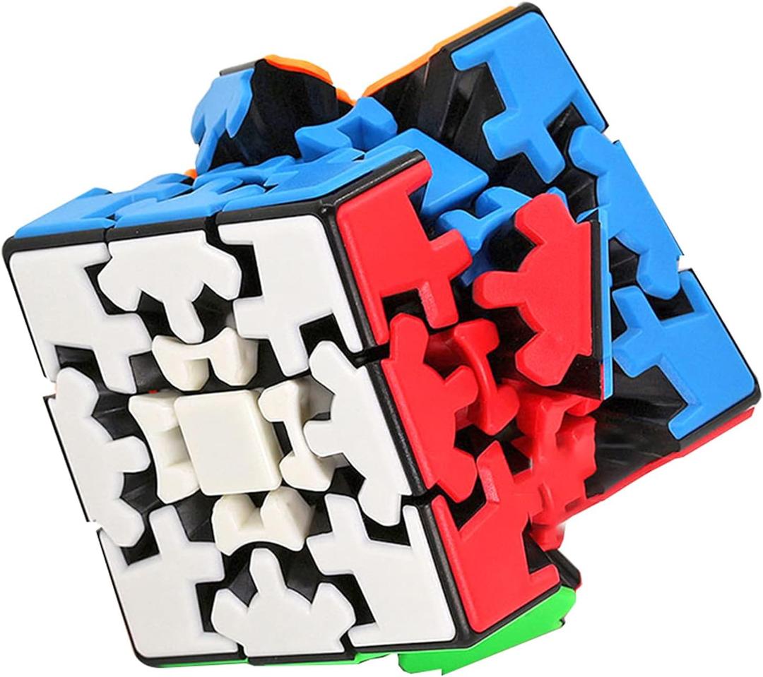 Gear Cube, 3x3x3 Magic Speed Gear Cube Twisty Puzzles Gear Cube 3D Puzzle Toys Brain Teasers