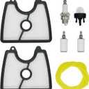 125B Air Filter Spark Plug Tune Up Kit Replacement for Husqvarna 125B 125BX 125BVX Leaf Blower, 545112101 Replacement for Craftsman 358794810 358794811 Blowers with Fuel FilterPrimer Bulb Line