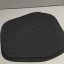 Thin Gel Seat Cushion for Car Seat, Office Chair, Wheelchair, Golf Cart - Non-Slip Car Seat Cushions with 0.7 Inch Gel - Sciatica & Coccyx Pain Relief (Fabric, Black)