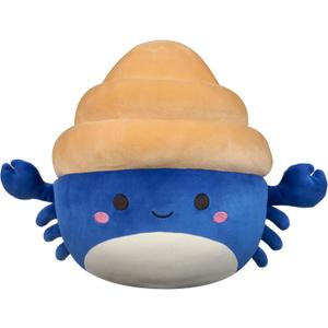 Squishmallows Original 12-Inch Lenore Navy and Tan Hermit Crab - Official Jazwares Plush (Medium-Sized)