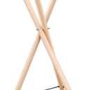 ASTEMAN Handpan Stand – Adjustable Wooden Triangle Drum Stand, Compatible with Handpans/Tongue Drums/Steel Tongue Drums, Fits 12-22 Inch Instruments (Tall Wooden Drum Stand)