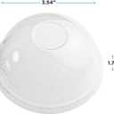 Eco-Products GreenStripe Compostable Plastic Cup Dome Lids, Case of 1000, No Straw Hole, Fits 9-24oz Cups, Made From PLA Renewable Plant Based Plastic, Clear For Visibility