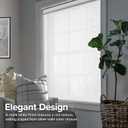 CHICOLOGY Roller Shades, Cordless Blinds, Window Shades for Home, Roller Window Shades, Window Treatments, Door Blinds, Light Filtering Shades, Chalk White, 35" W x 72" H