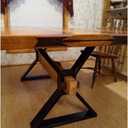 Metal Table Legs - Heavy Duty Desk & Furniture Legs, Modern Industrial Set of 2 (28" Height, 23.6" Wide)
