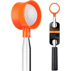 Golf Ball Retriever Telescopic for Water, 12Ft Stainless Steel Golf Ball Retriever, Professional Golf Ball Retriever