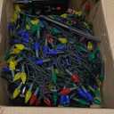 iBaycon Solar C6 Christmas Lights Outdoor, 48FT 100LED C6 Strawberry String Light, 8 Modes Solar Powered Lights String for Xmas Tree House Eaves Roof Christmas Holiday Decorations