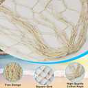 2 PCS Fish Net Decorations, 80 x 40 Inch, Ocean Themed Party Decor Beach, Nautical Wall Hanging Fishing Net for Coastal Bedroom, Bathroom, or Under The Sea Party Decorations