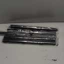 Creatyi Heavy Duty Shower Curtain Rod (Black, 28 to 75", Wall Mounted)