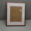 upsimples 16x20 Picture Frame, Display Pictures 11x14 with Mat or 16 x 20 Without, Wall Hanging Poster Frame, Brown, 1 Pack