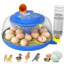 18 Egg Incubator with Automatic Egg Turning & Humidity Control, 360 Viewing, Dual Egg Trays,Incubators for Hatching Eggs, Chicken, Duck, Quail, Goose, Parrot (Home, Farm, Lab,Classroom Use)