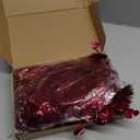 Kajaia 65.6 Feet St Patrick's Day Tinsel Garland with Lights Red Heart St Patrick's Day Tinsel Garland for Mantle Wedding Party Favor Indoor Outdoor Decoration Supply(Pink, Red)