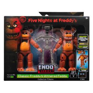 Five Nights at Freddy’s 6-Inch Endo-Series Collector Figure: Endo-1 with Classic Freddy & Withered Freddy Pieces - Articulated Figure with Classic and Withered Freddy Parts