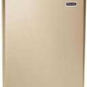 Whynter Upright Freezer with Lock, 2.1 Cu. Ft. Small Freezer Mini Freezer for Bedrooms, Dorms, Garages, Offices, CUF-210SSG, Rose Gold