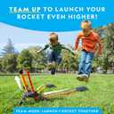 National Geographic Air Rocket Toy  Jump & Launch Dueling Air Rockets up to 100Ft., Includes Launcher, 4 Foam-Tipped Rockets, Outdoors Kids Toys, Kids Science Kit, Rocket Launcher (Amazon Exclusive)