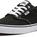 Vans Atwood Kid's Black Canvas Shoes, Size 3.5