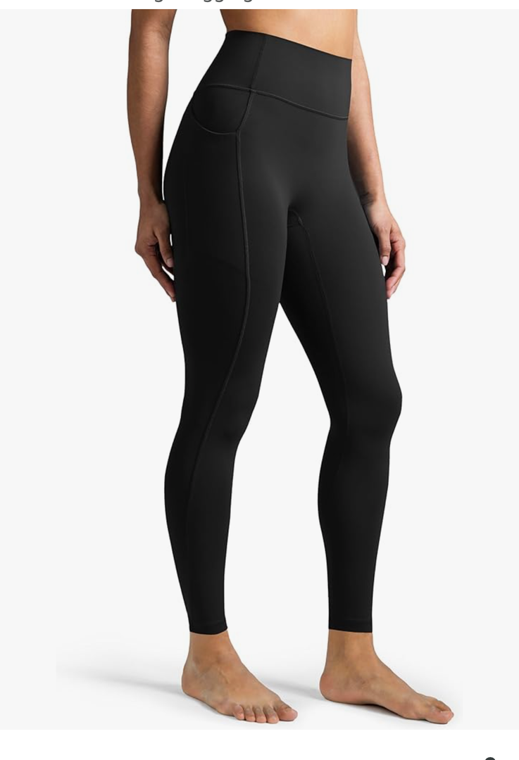 Colorfulkoala Women's Dreamlux High-Waisted No Front Seam Yoga Leggings with Pockets, 2XL