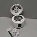 2025 Ultrasonic Retainer Cleaner- 45KHz 25W Portable Denture Cleaner with Drying Function and Removable Inner for Dentures, Mouth Guards, Aligners, Jewelry and More (White)