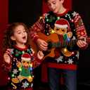 Cutemile Kids Boy Ugly Christmas Sweaters Size 5-14 Girls Light Up Xmas Sweaters for Party (Red)