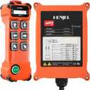 6 Channel 12-65V 12V 24V Industrial Wireless Crane Radio Remote Control for Electric Chain Hoist Overhead Bridge Travelling Crane Transmitter and Receiver