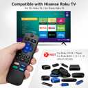 Remote Control for Hisense-TCL-Onn-Sharp-Philips-Westinghouse-Insignia-Element Roku TV Remote Replacement