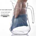 SOUJOY 2 Pack Plastic Pitcher, 68Oz Clear Iced Water Jug with Lid and Handle, Heat Resistant BPA-Free Tea Pitcher for Lemonade, Juice, Milk, Cold or Hot Beverage