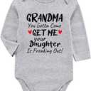 Like Aunt Perfect Baby Boy Clothes Unisex Funny Baby Girl Bodysuit 0-3 months (Gray)