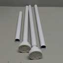 Tension Curtain Rod 30 To 63 Inch White Tension Rods Adjustable Spring Loaded Curtain Rods 7/8" Curtains Rods No Drilling Tension Rods For Windows Bedroom Closet Doorway Door