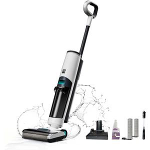 Kenmore HF5010 AquaLite 3-in-1 Cordless Wet Dry Vacuum Hard Floor Cleaner with Automatic Air-Drying, 35mins Runtime & One Edge Self-Cleaning Mop for Multi-Surface and Messes