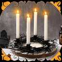 Halloween Candle Holder 17 Inch Gothic Black Branches Candlestick Black Candelabra Spooky Halloween Candle Stick Holder for Desktop Dinner Party Wedding Table Centerpieces